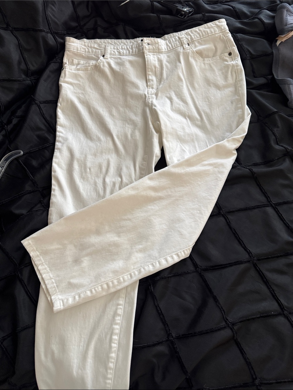 Buffalo David Bitton White Cropped Jeans